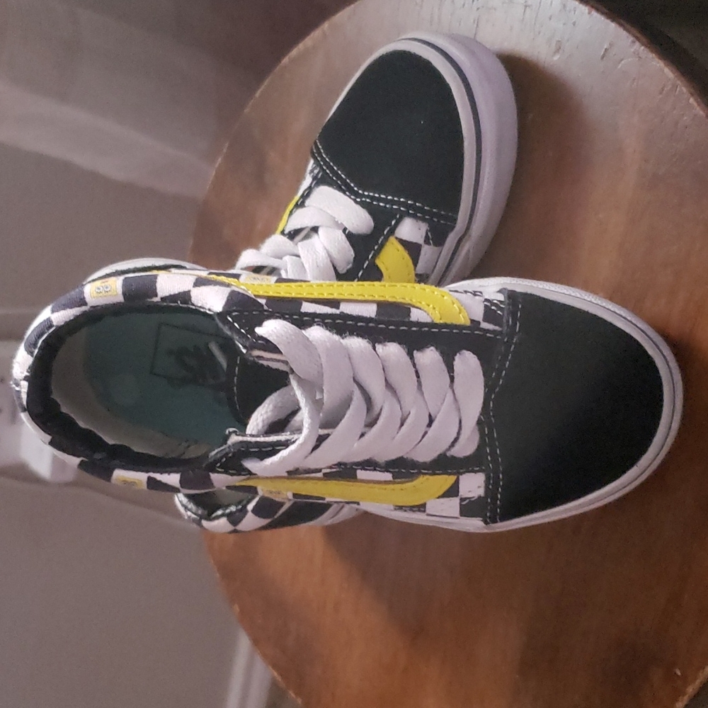 Kids VAN Shoes  Sponge Bob Square Old SkooL "OFF THE WALL" Sz 11